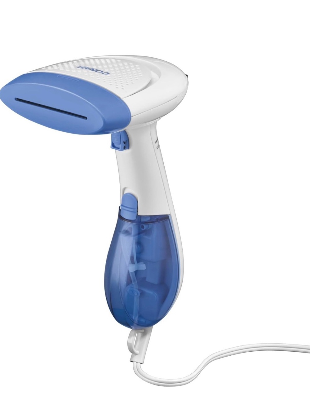 NIB Conair Blue & White Handheld Garment Steamer,Extreme Steam 1200w Portable